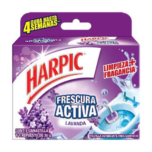 Canastilla para inodoro Harpic Frescura Activ...