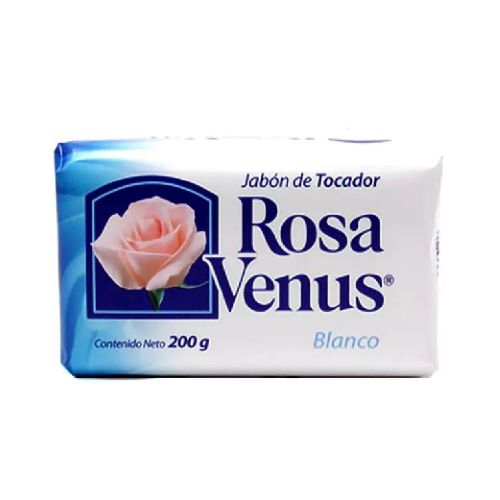 Jabón de tocador Rosa Venus blanco de 200 gr...
