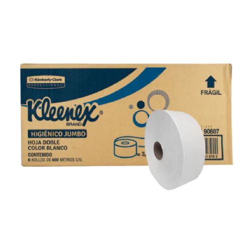 Papel higiénico Kleenex Jumbo Sr. 600 metros...