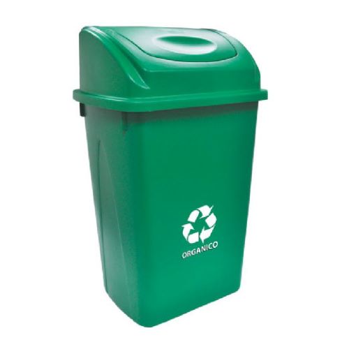 Bote para basura con balancín frontal de 65 l...