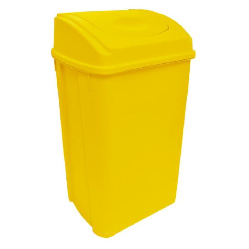 Bote para basura con balancín frontal de 42 l...