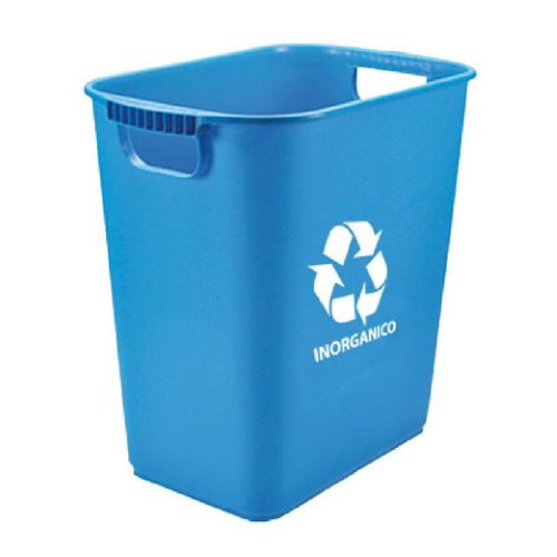 Bote para basura rectangular jumbo de 26 lt c...