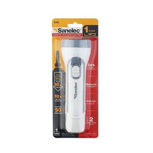 Linterna recargable portátil Santul con 1 sup...