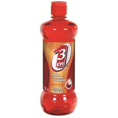 Aceite lustrador 3 en 1 para muebles