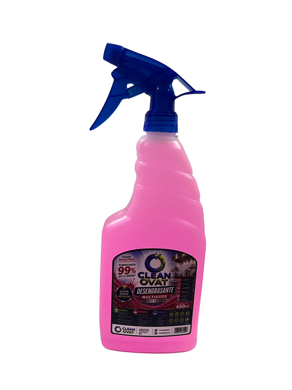 Clean Ovat Desengrasante Multiusos 4 L + Atomizador 650 ml