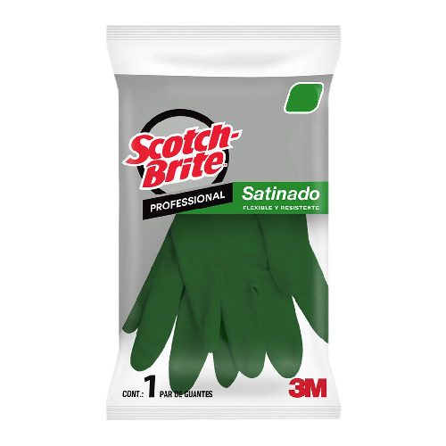 Guantes Scotch-Brite Satinados-verde 3M