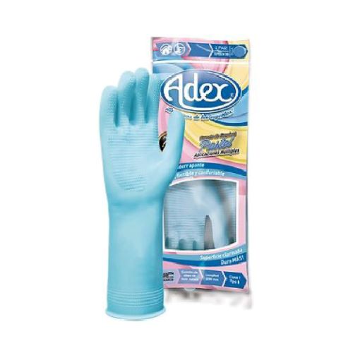 Guantes Adex azul pastel