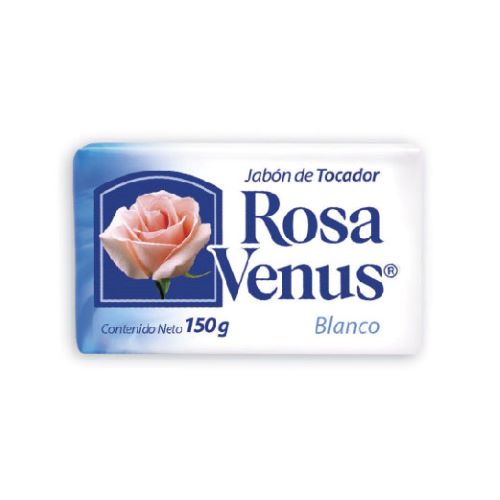 Jabón de tocador Rosa Venus blanco de 150 gr...