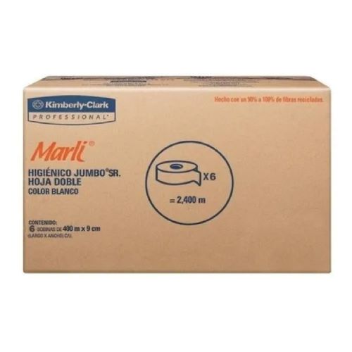 Papel higiénico Marli Jumbo 400 metros (90510...