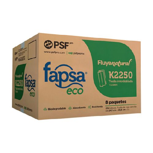 Toallas interdobladas Fapsa eco (TI03895) 8 p...