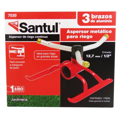 Aspersor metálico giratorio de 3 brazos de Sa...